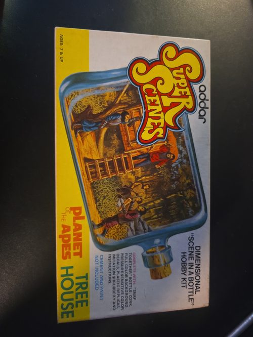 Vintage Addar Planet of the Apes Tree House Super Scenes hobby kit, unbuilt in box